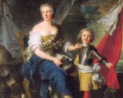 让 马克 纳迪尔 : Mademoiselle de Lambesc as Minerva, Arming her Brother the Comte de Brionne